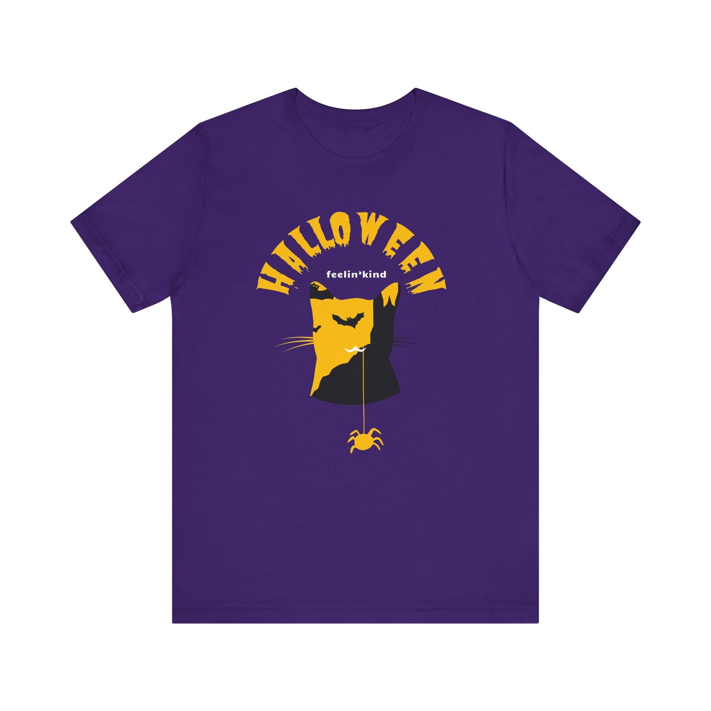 Halloween Cat & Spider Tee