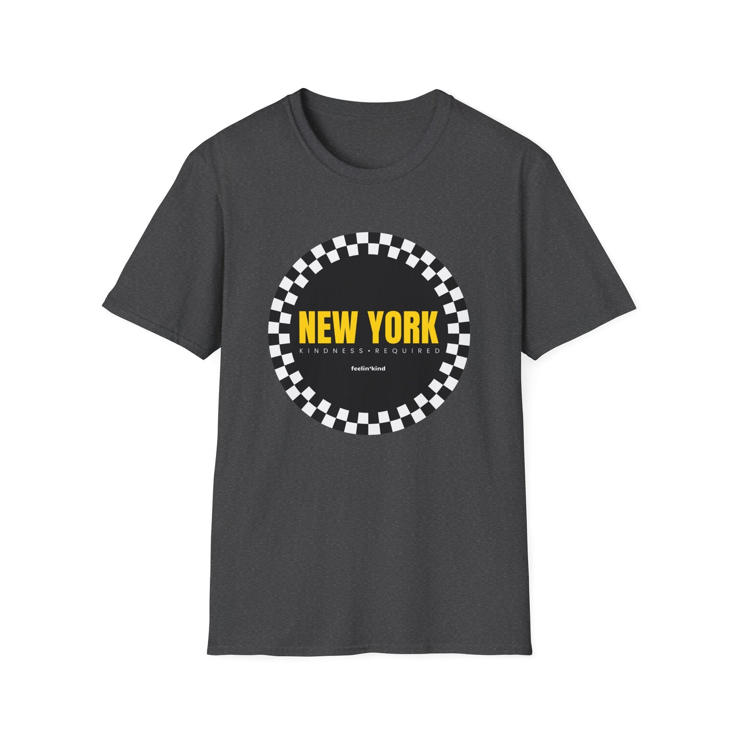 New York Checkered Circle Unisex Tee