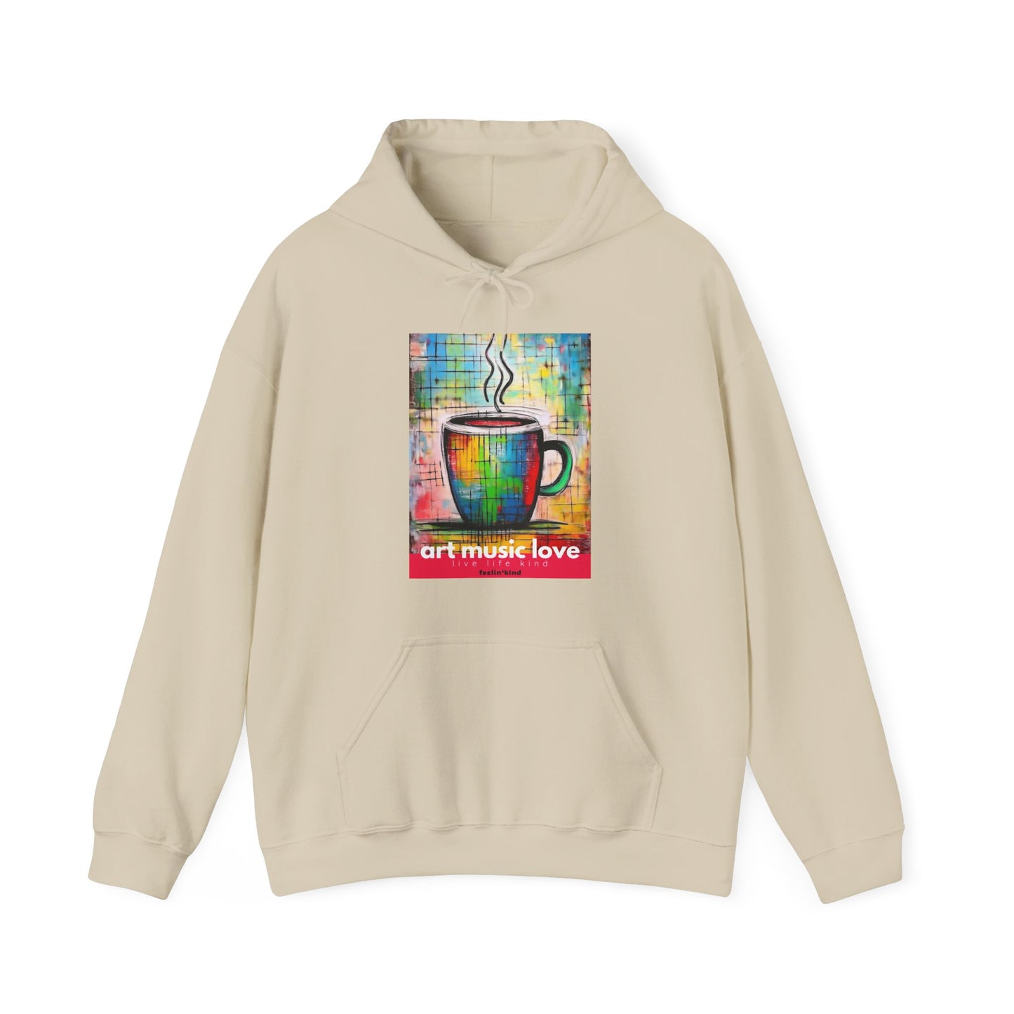 Art Music Love Rainbow Coffee Hoodie