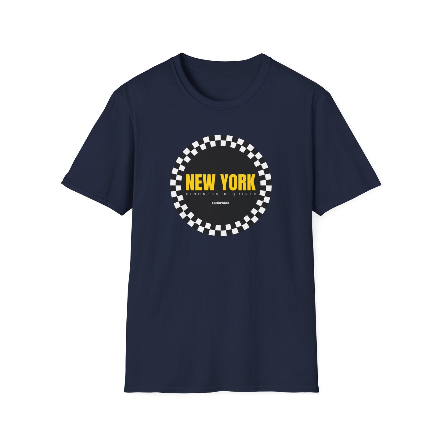 New York Checkered Circle Unisex Tee