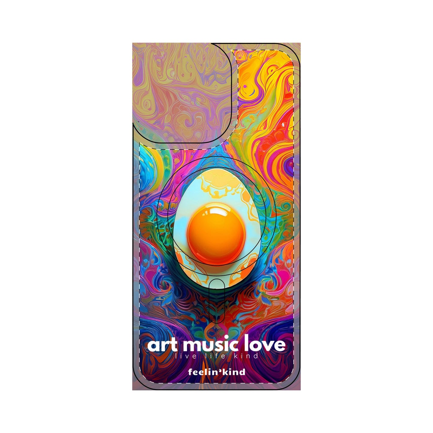 Psychedelic Egg - Art Music Love Phone Cases- Magnetic Safe