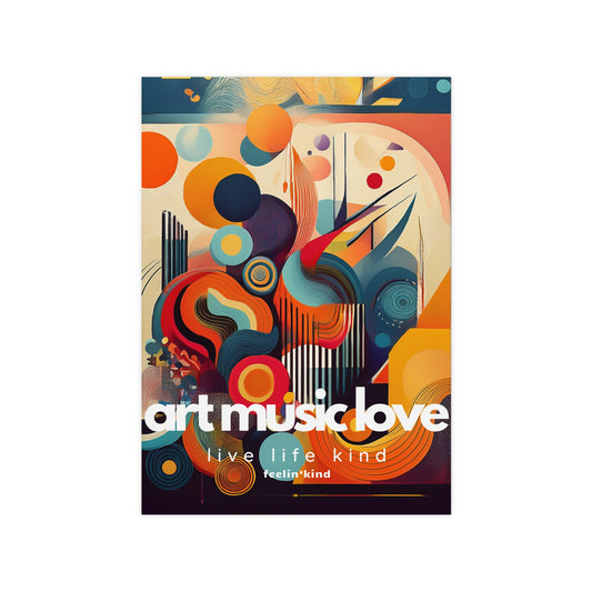 Art Music Love – Symphony of Shapes Poster