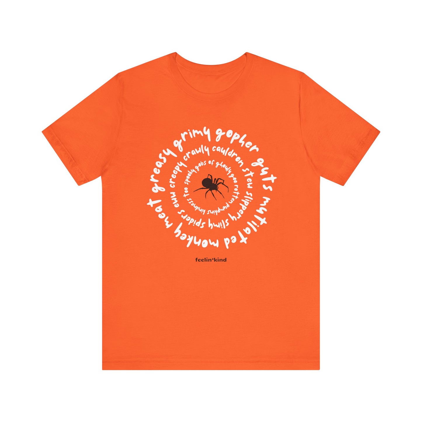 Greasy Grimy Spiral Tee – Feelin’Kind Halloween