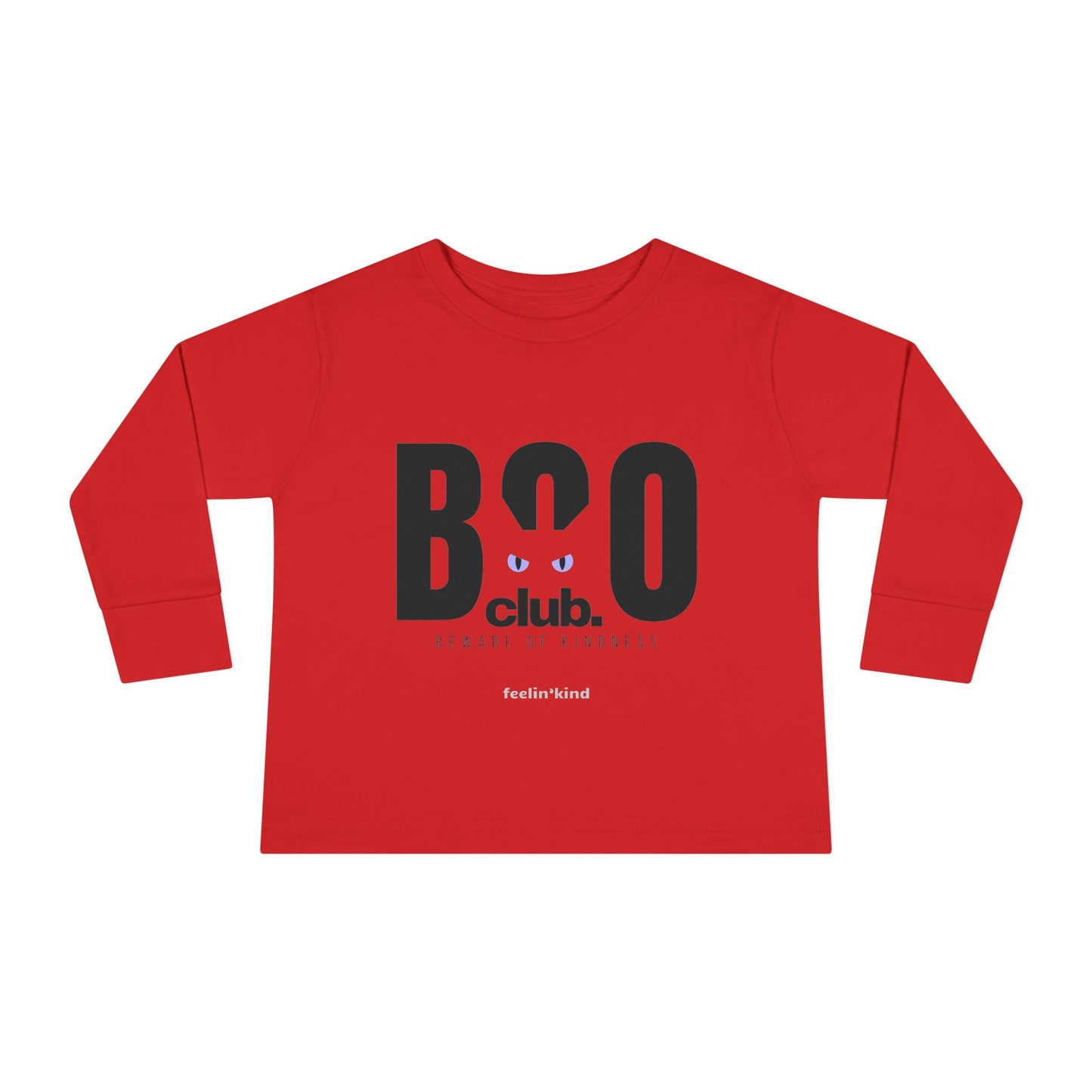 Boo Club Toddler Long Sleeve Tee - Fun Halloween Toddler Shirt