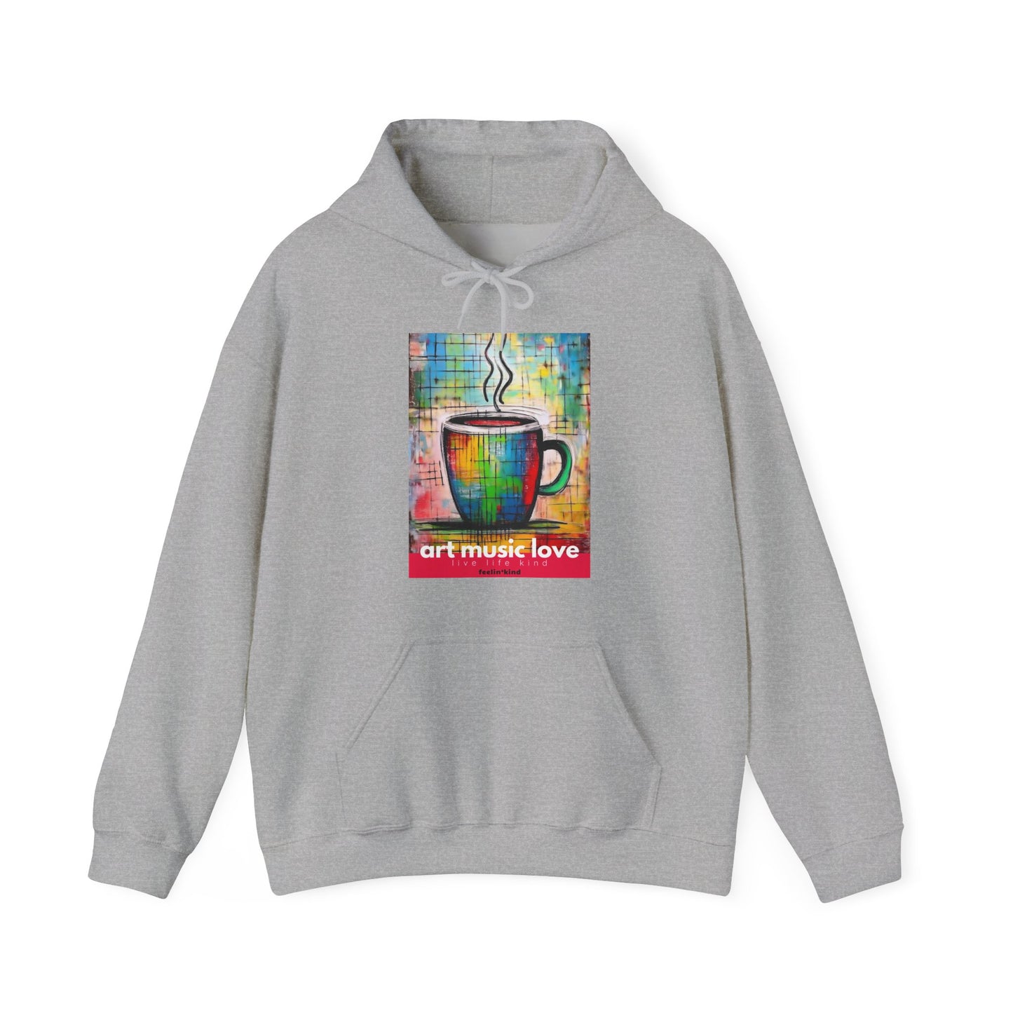 Art Music Love Rainbow Coffee Hoodie