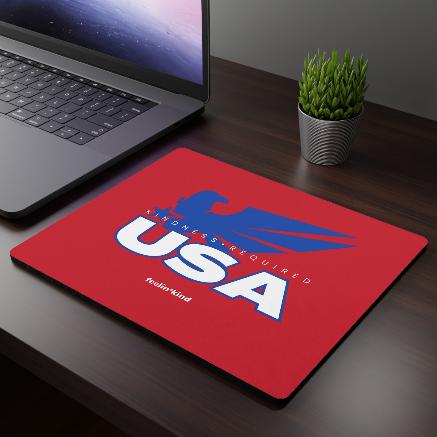USA Kindness Required Mouse Pad