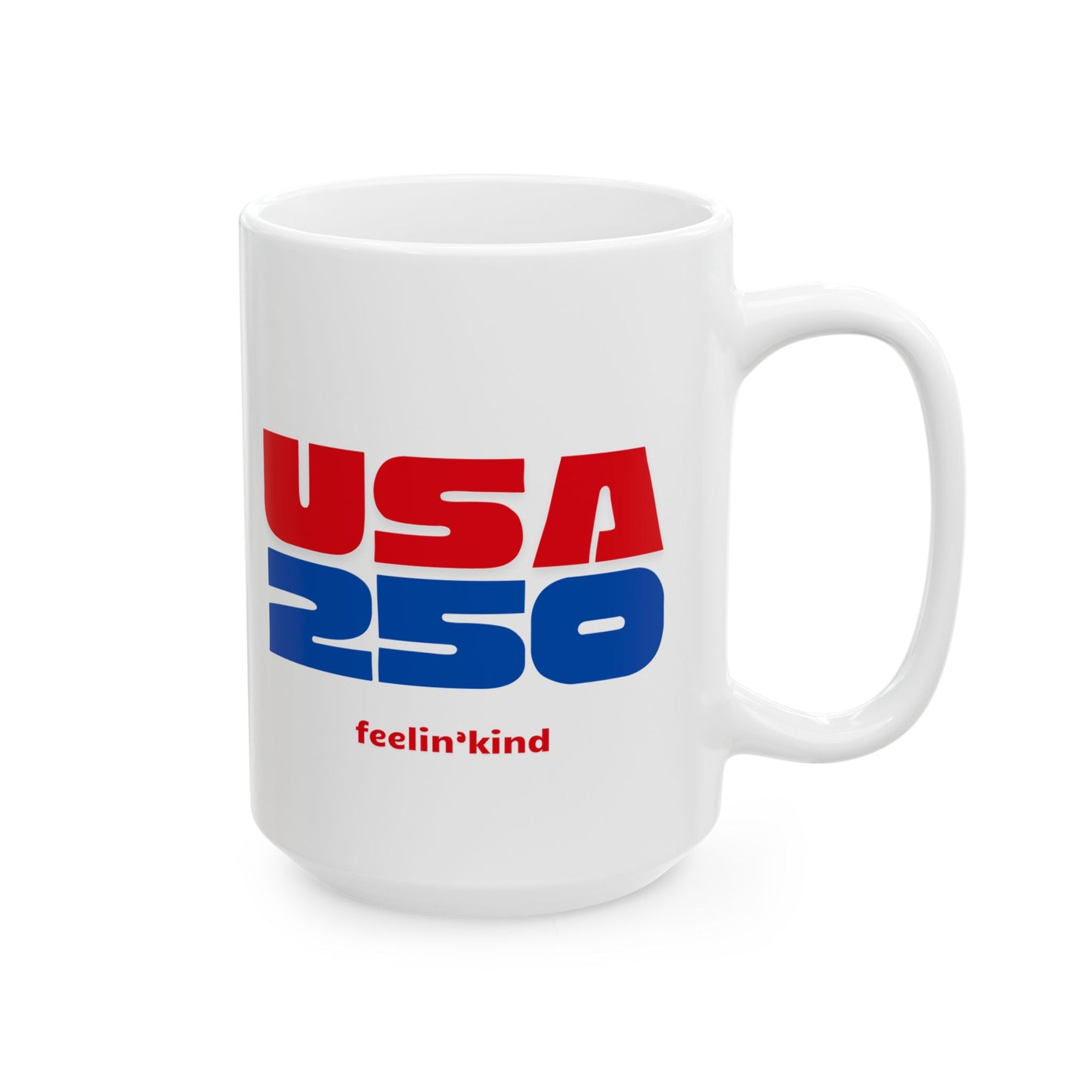 USA 250 Mug – Red, White & Blue