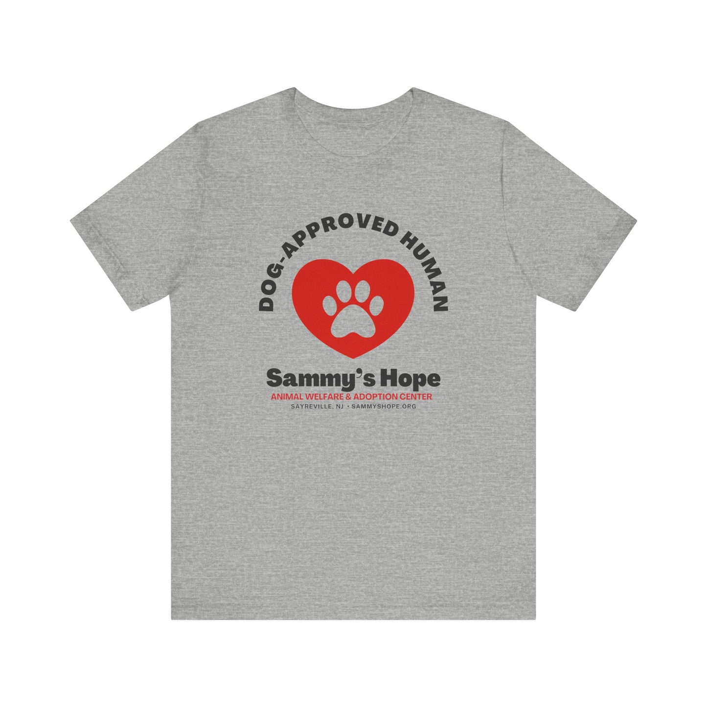Dog-Approved Human Tee – Paw Heart Edition