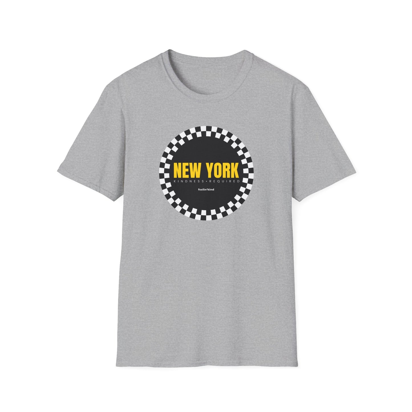 New York Checkered Circle Unisex Tee
