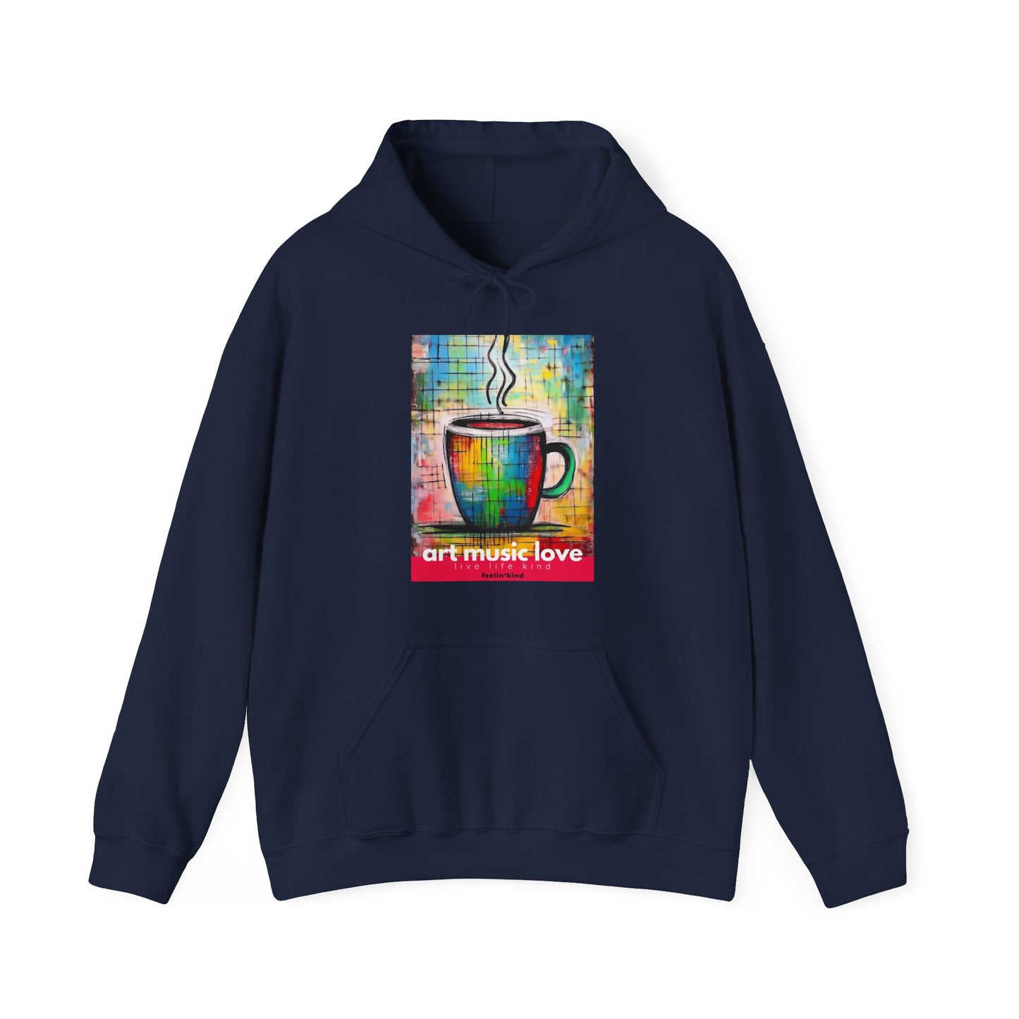 Art Music Love Rainbow Coffee Hoodie