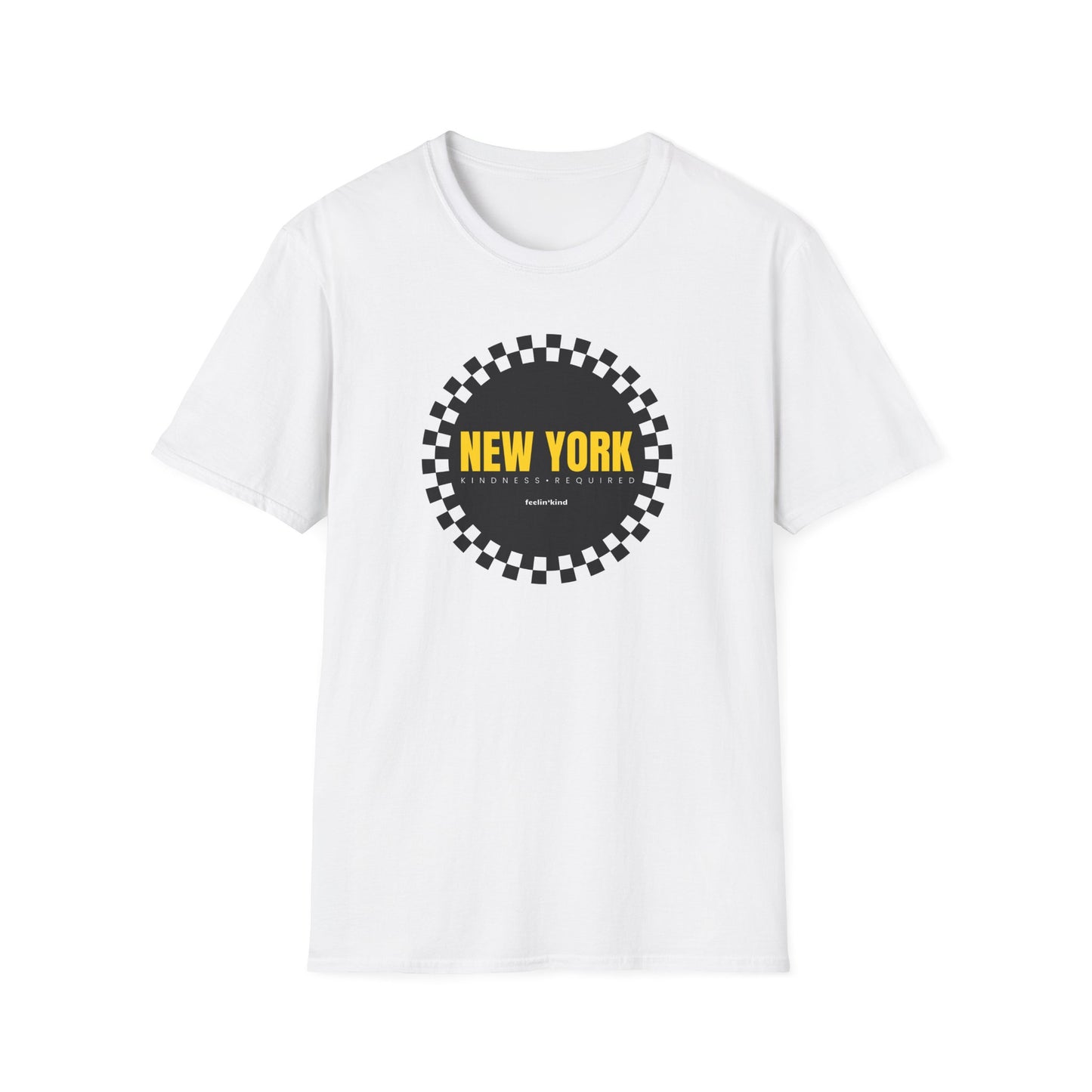 New York Checkered Circle Unisex Tee