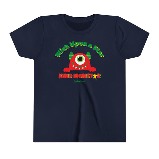 A kind-hearted monstar with the gentle spirit on a  Wish Upon a Star t-shirt