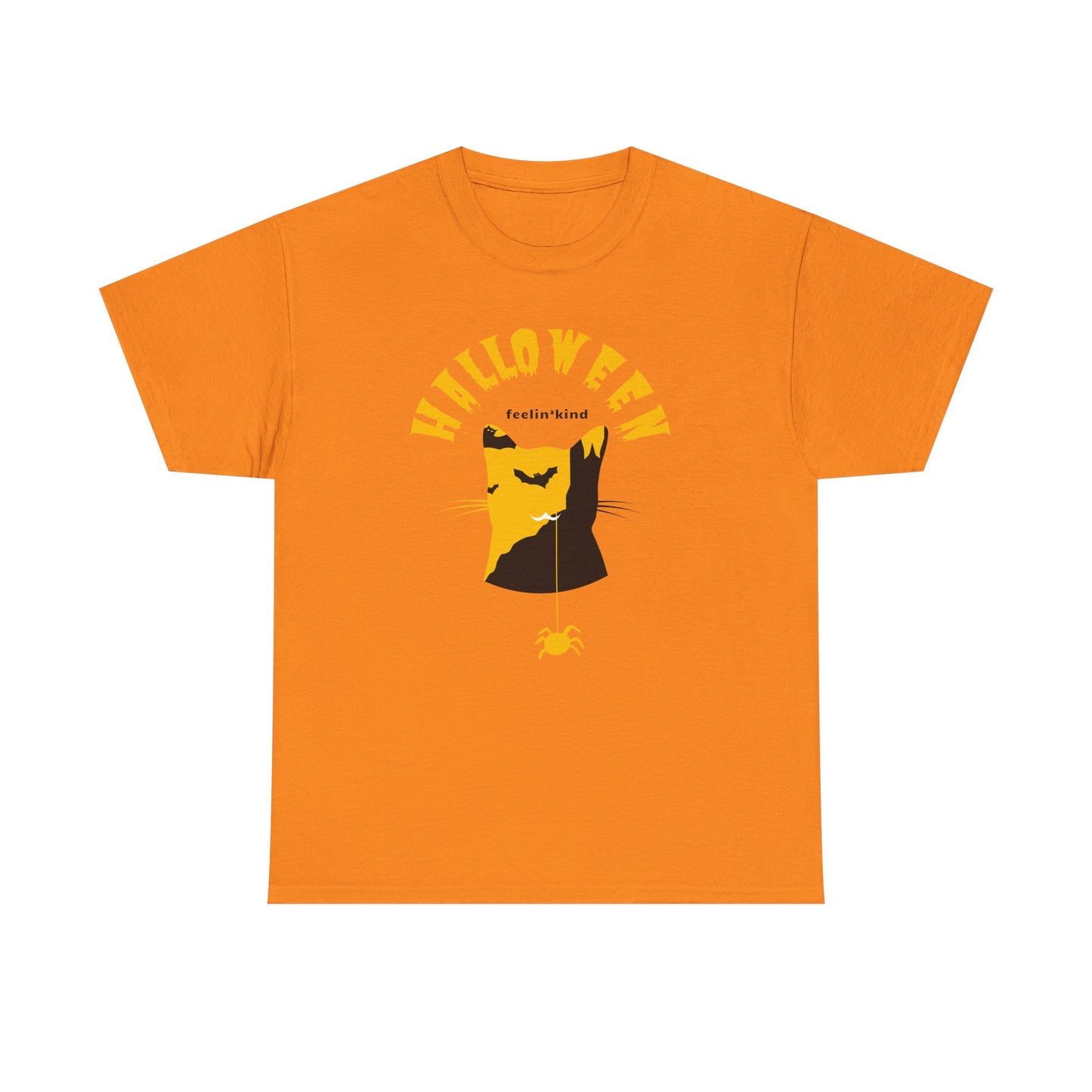 Halloween Cat Kids Tee – Spooky & Kind