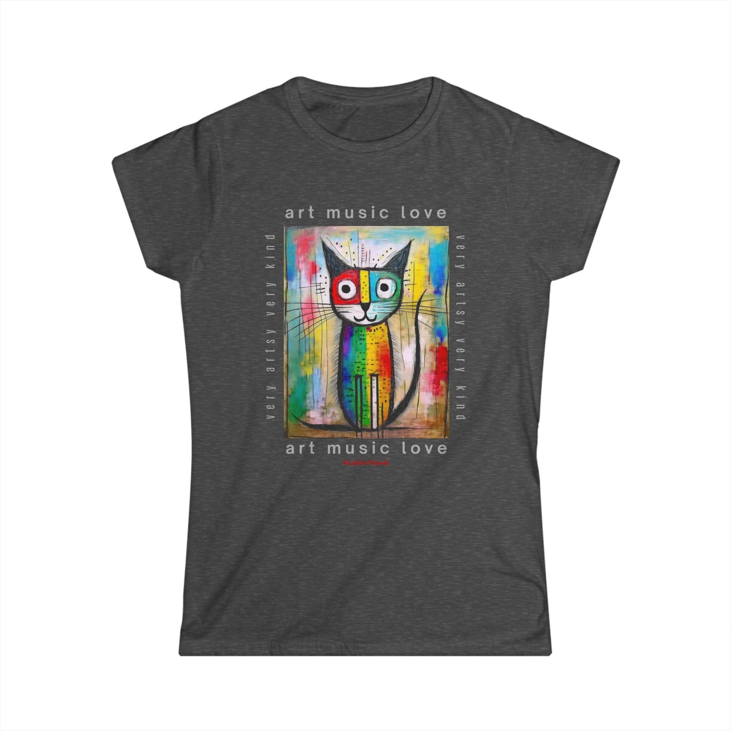 Very Artsy Cat Tee – Art Music Love Collection