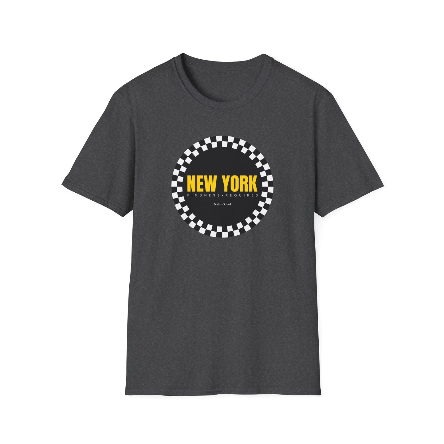New York Checkered Circle Unisex Tee