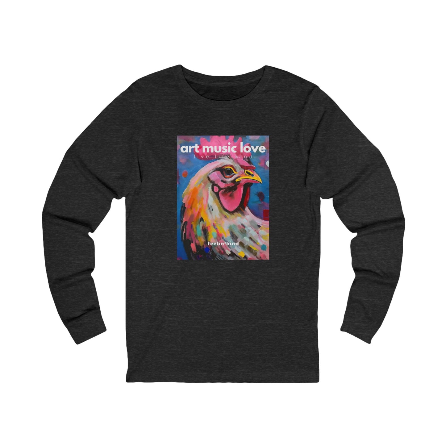 Vibrant Rooster Long Sleeve Tee