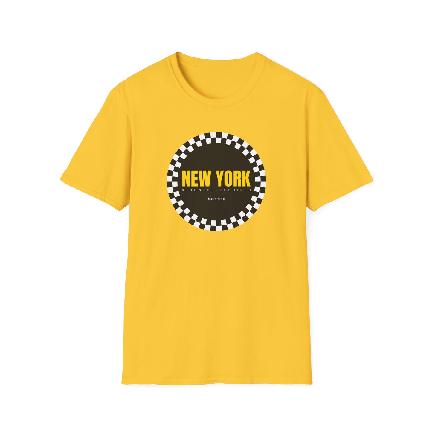 New York Checkered Circle Unisex Tee