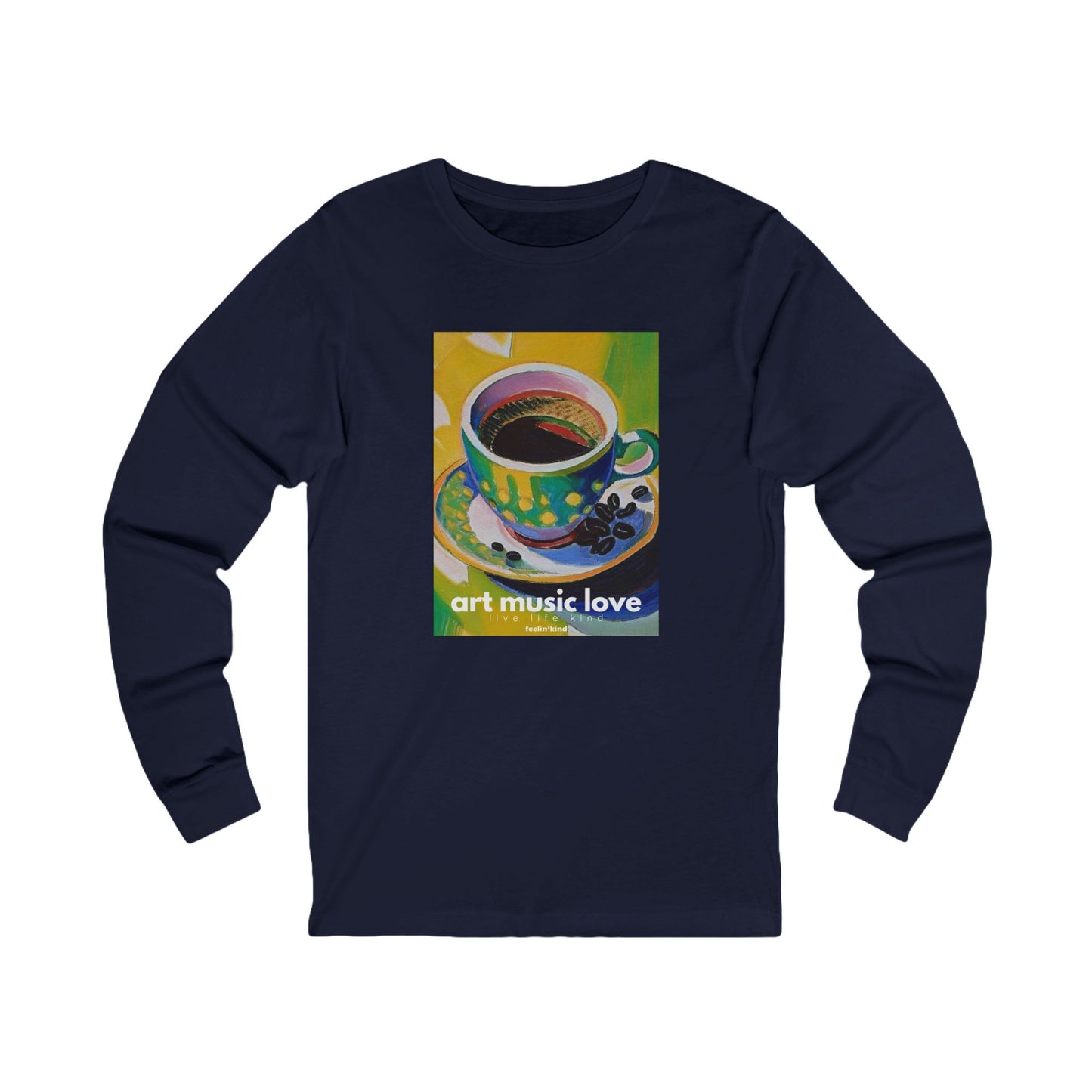 Vibrant Coffee Long Sleeve Tee