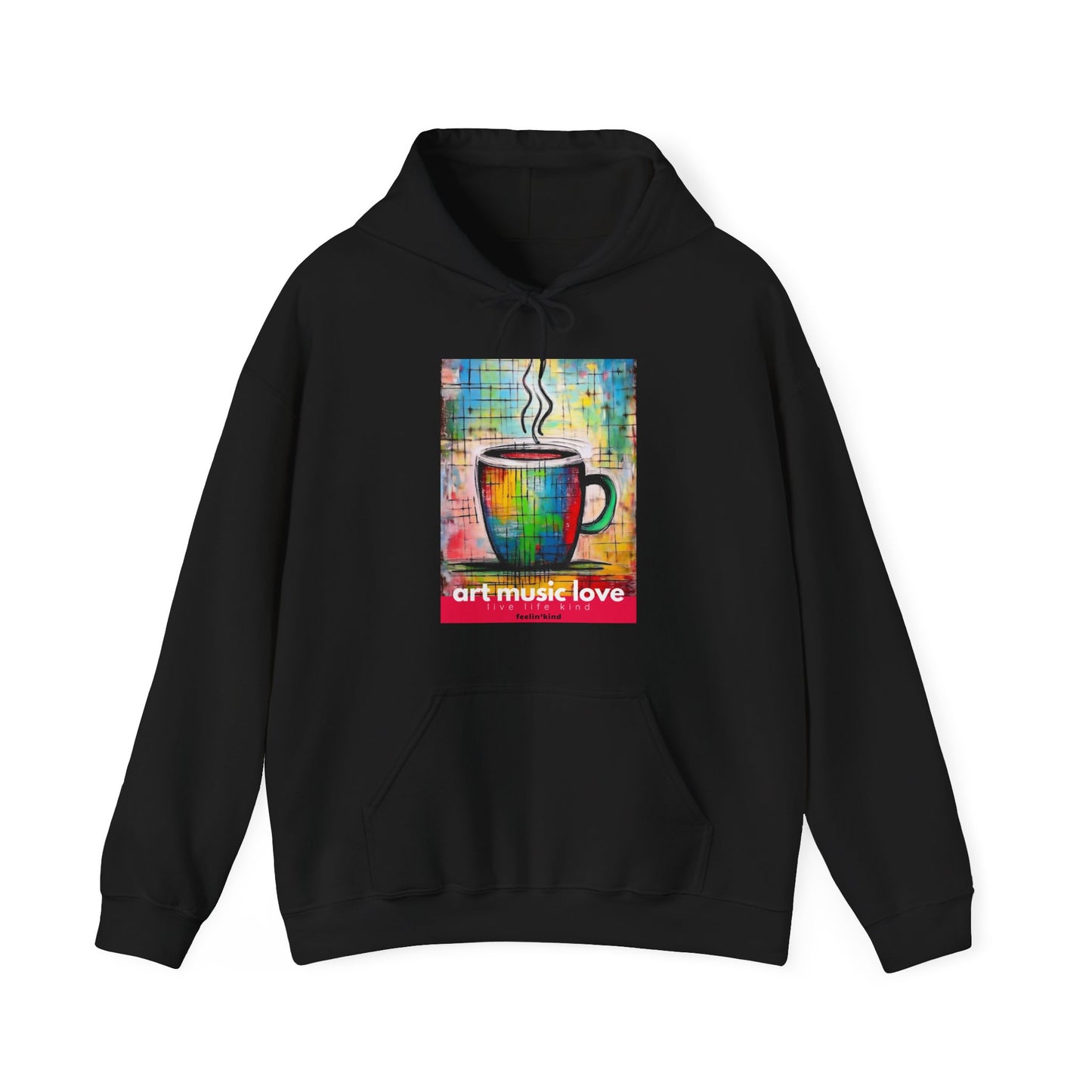 Art Music Love Rainbow Coffee Hoodie
