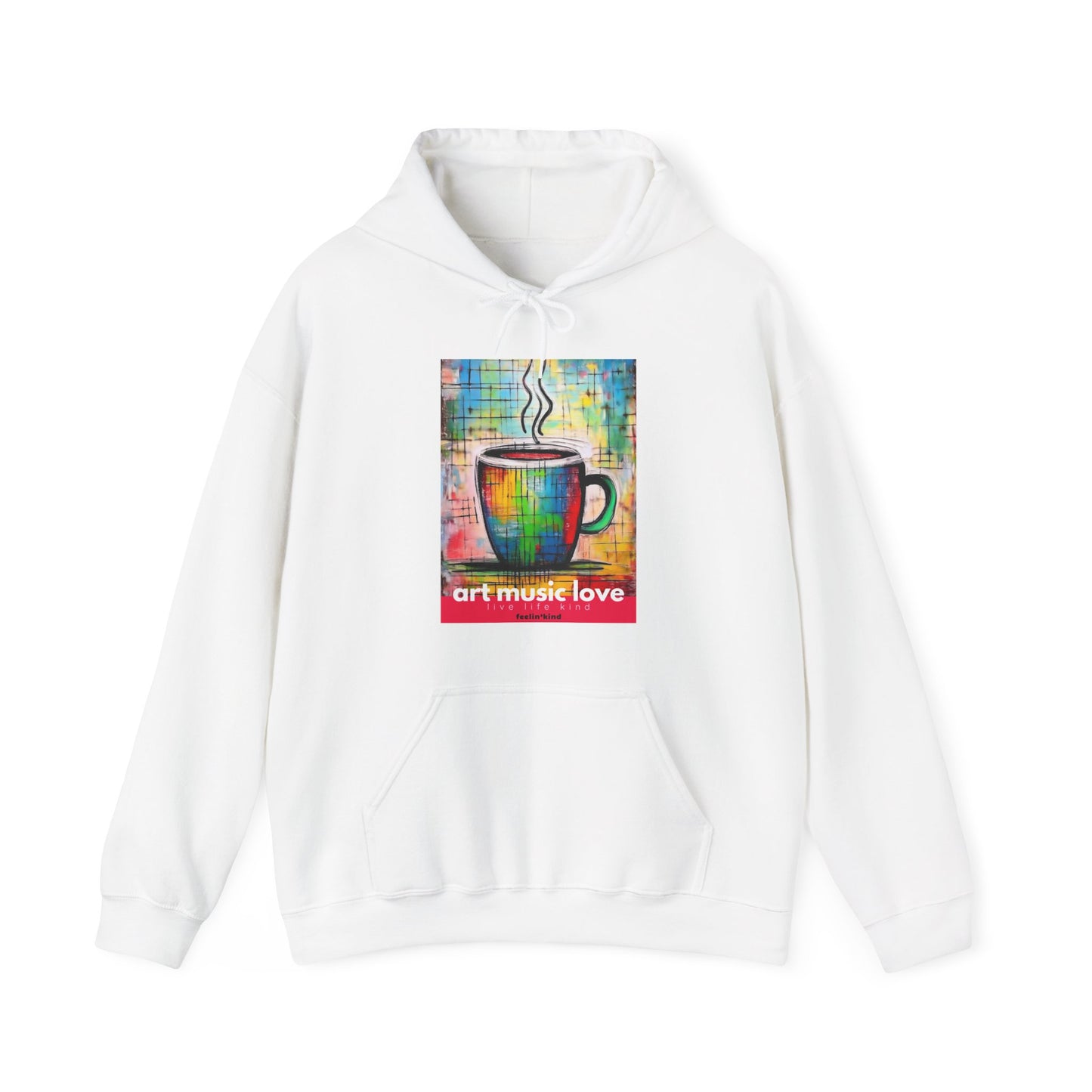 Art Music Love Rainbow Coffee Hoodie
