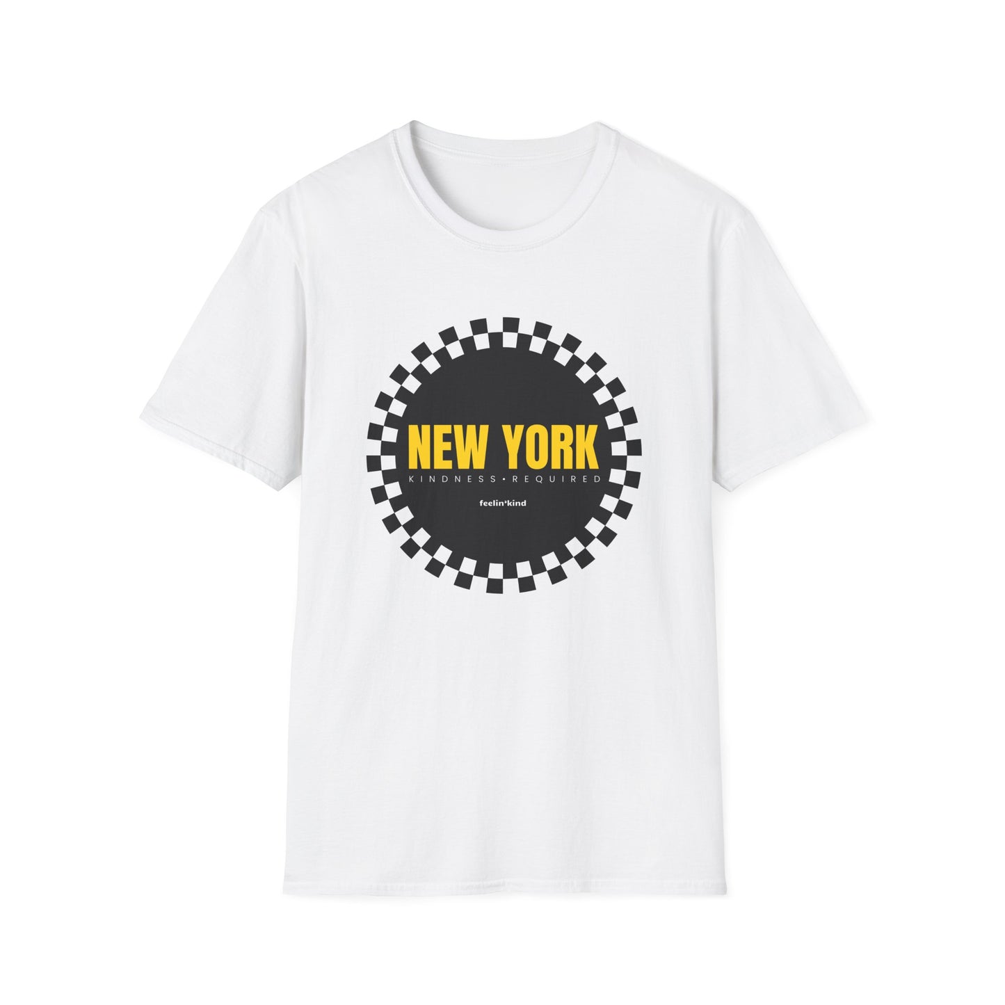 New York Checkered Circle Unisex Tee