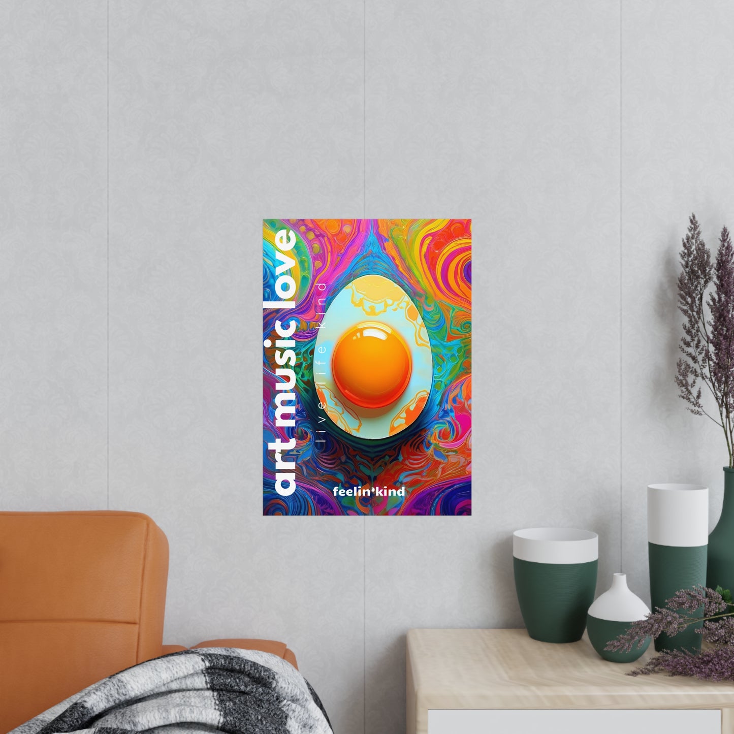 Art Music Love – Psychedelic Egg Poster