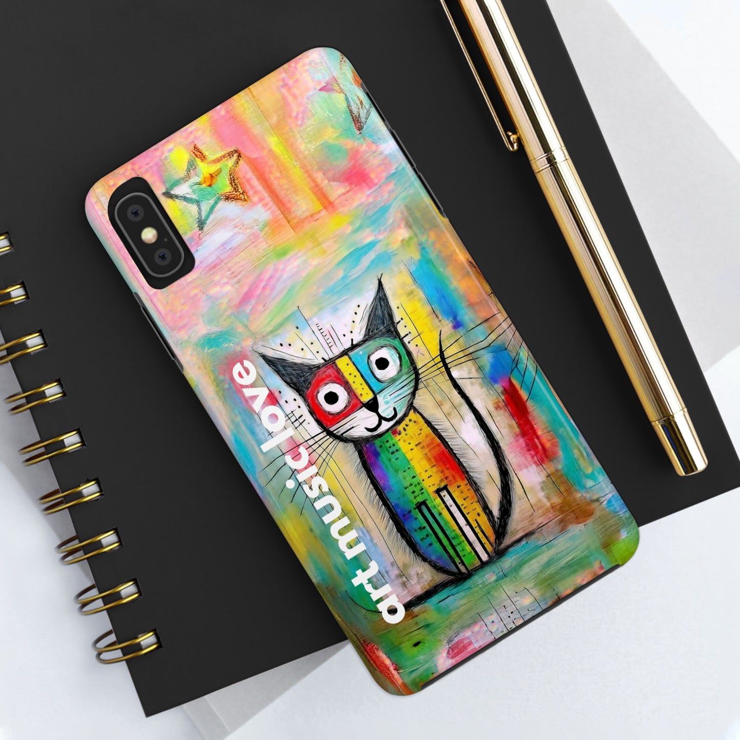 Art Music Love Phone Case – Very Artsy Cat