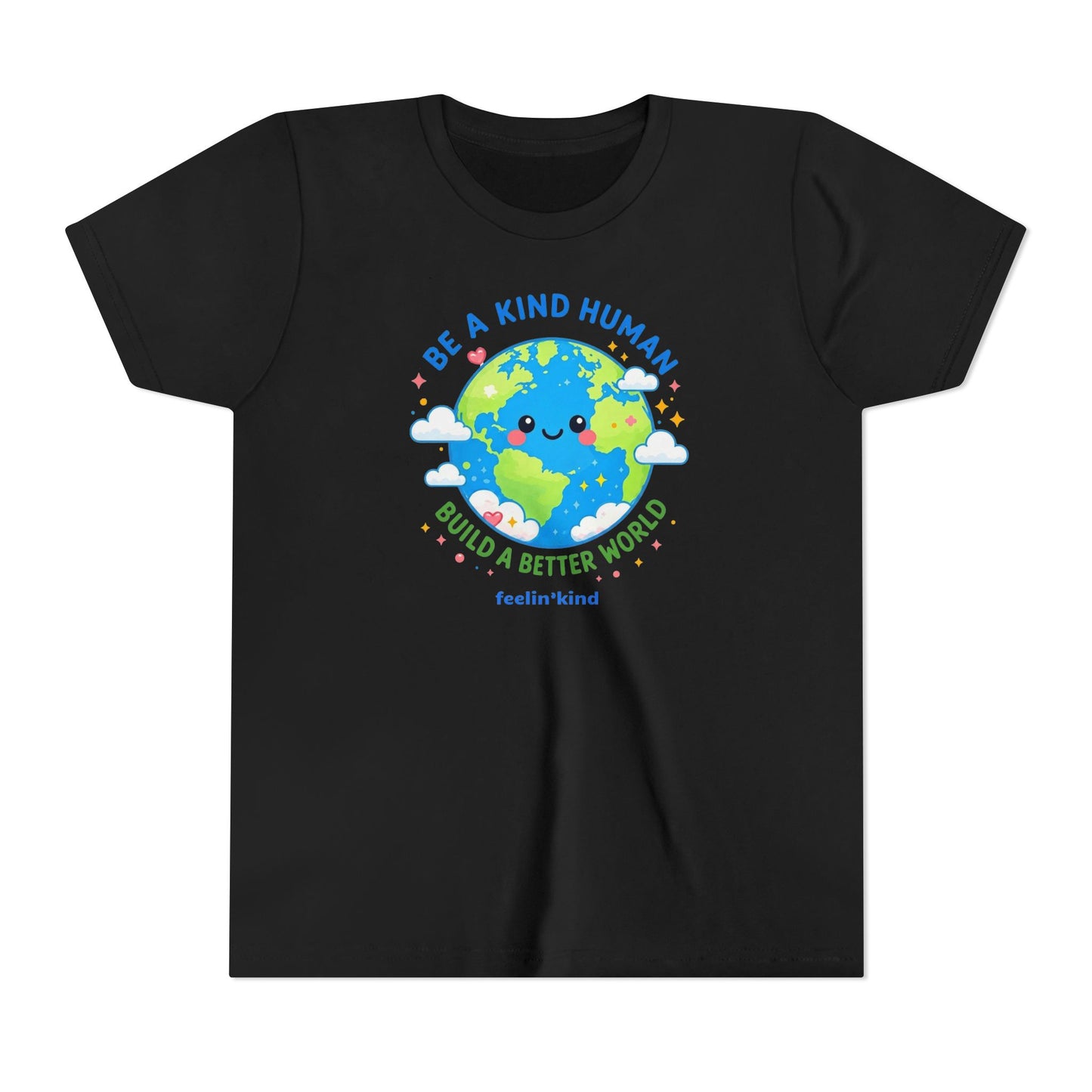 Be a Kind Human – Build a Better World Kids Tee