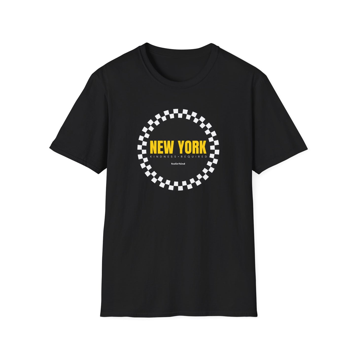 New York Checkered Circle Unisex Tee