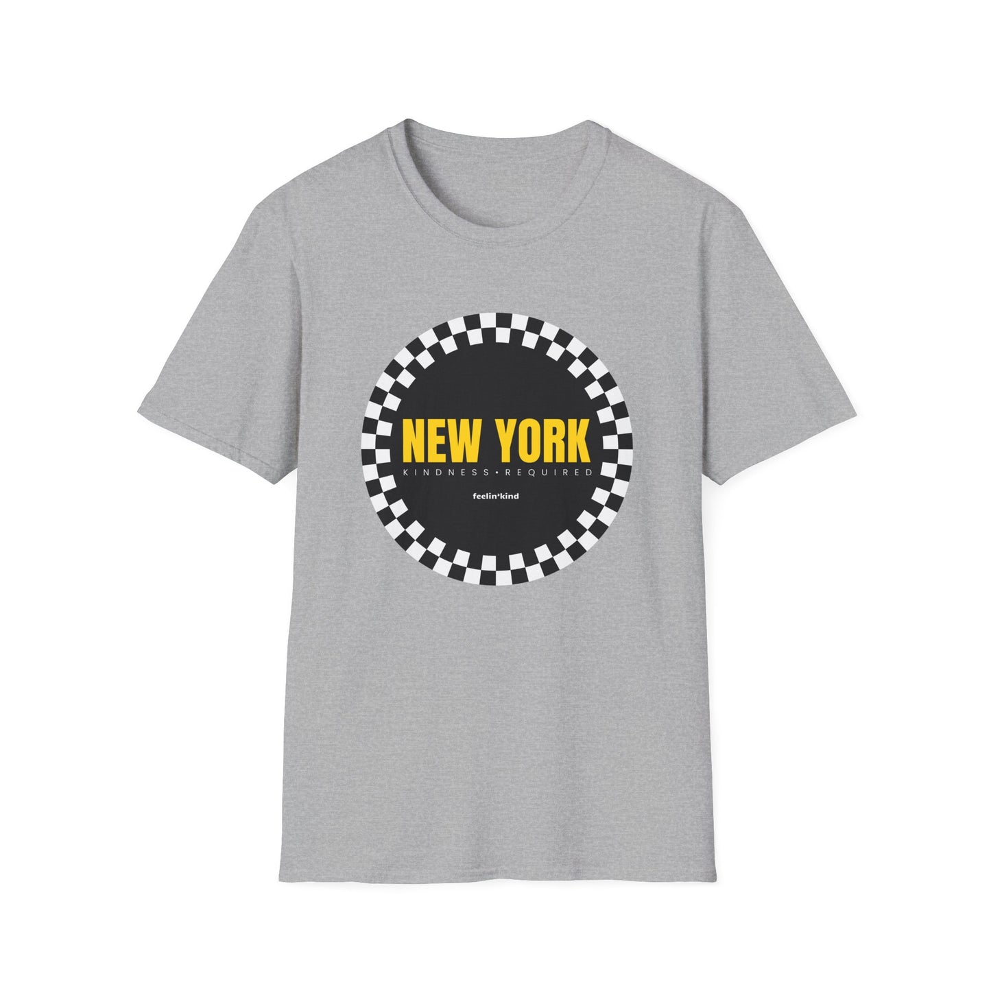 New York Checkered Circle Unisex Tee