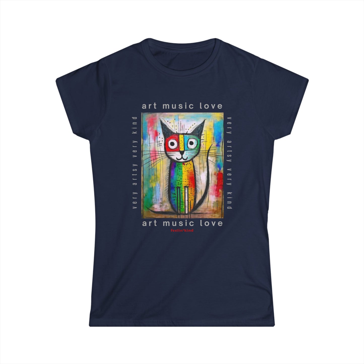 Very Artsy Cat Tee – Art Music Love Collection