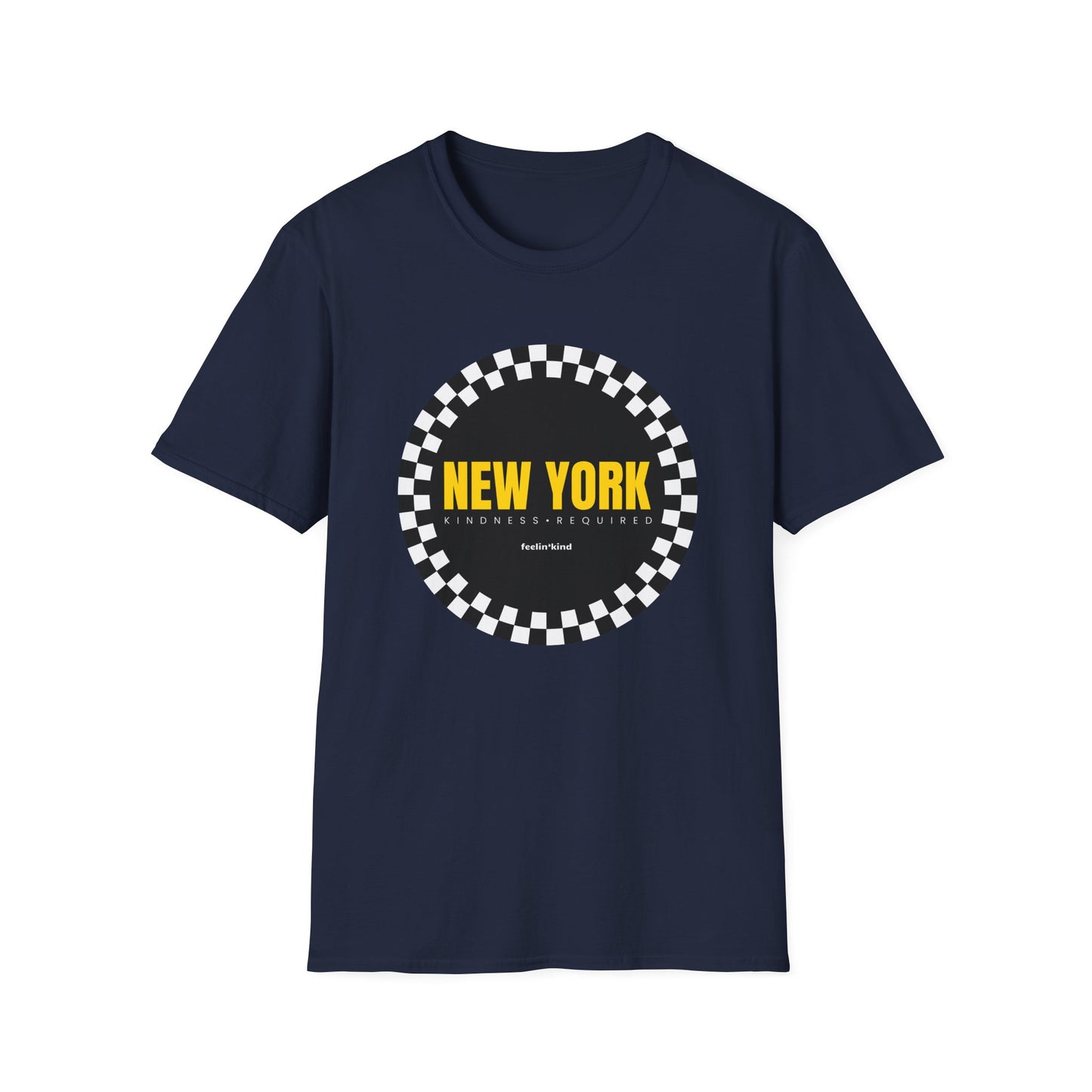New York Checkered Circle Unisex Tee