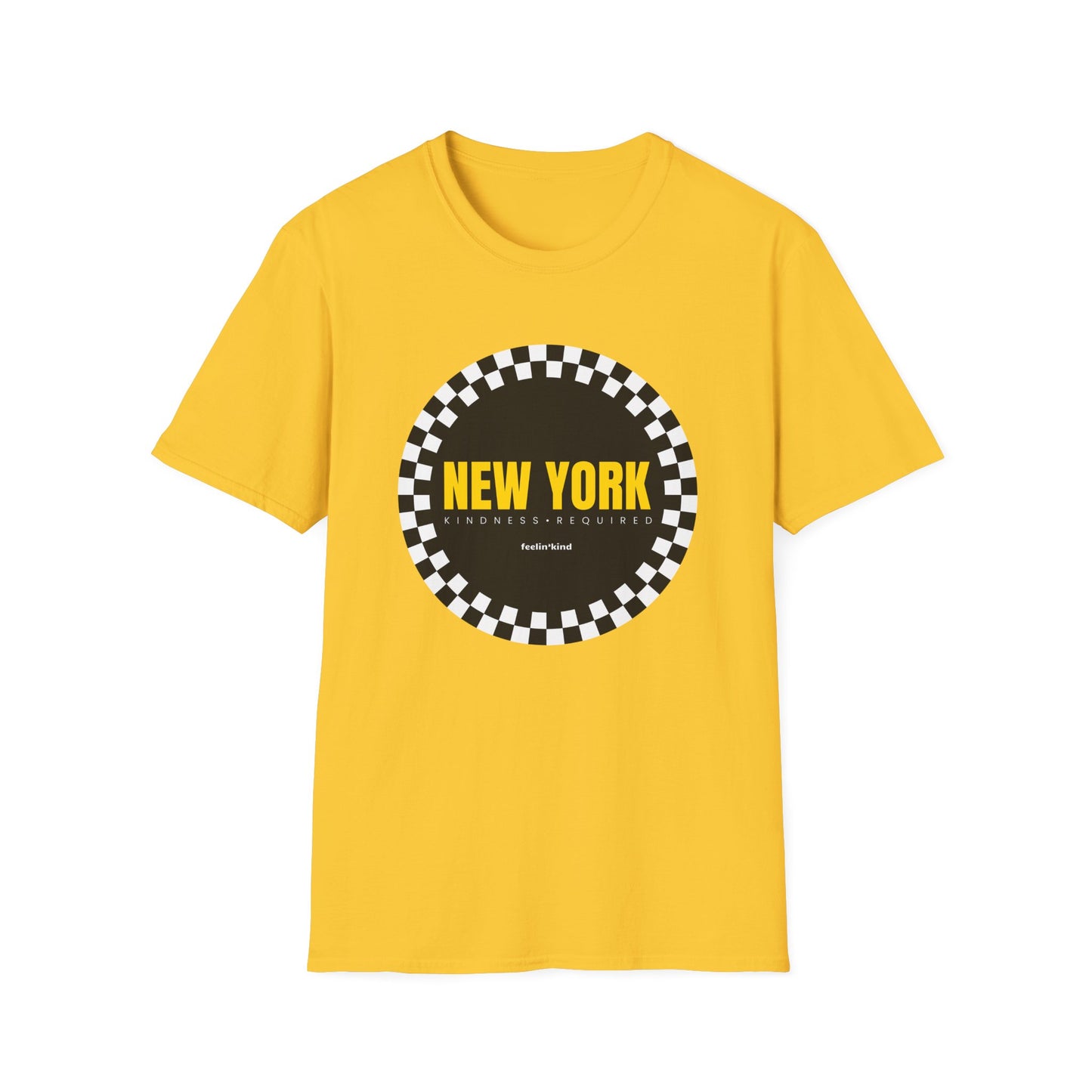 New York Checkered Circle Unisex Tee