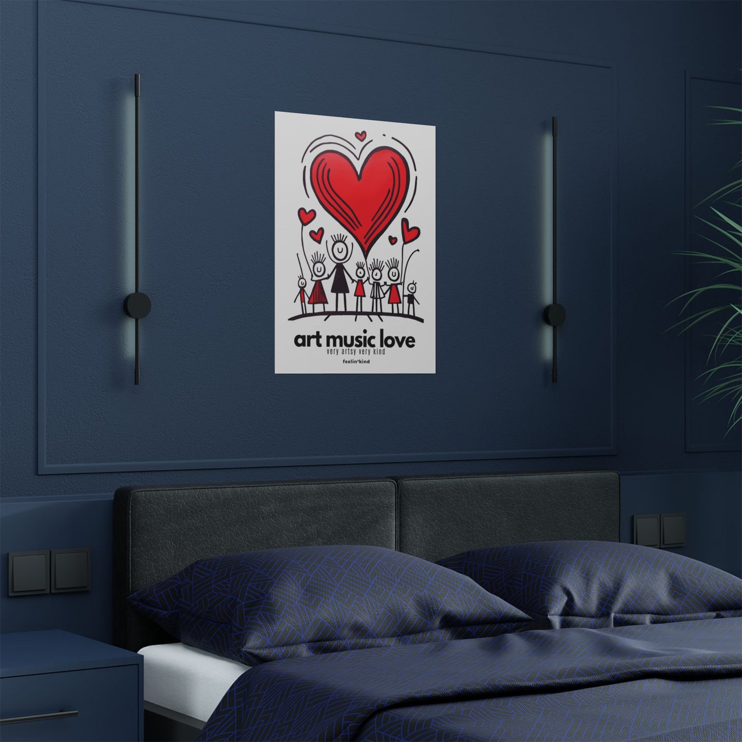 Art Music Love – Valenkind Family Poster