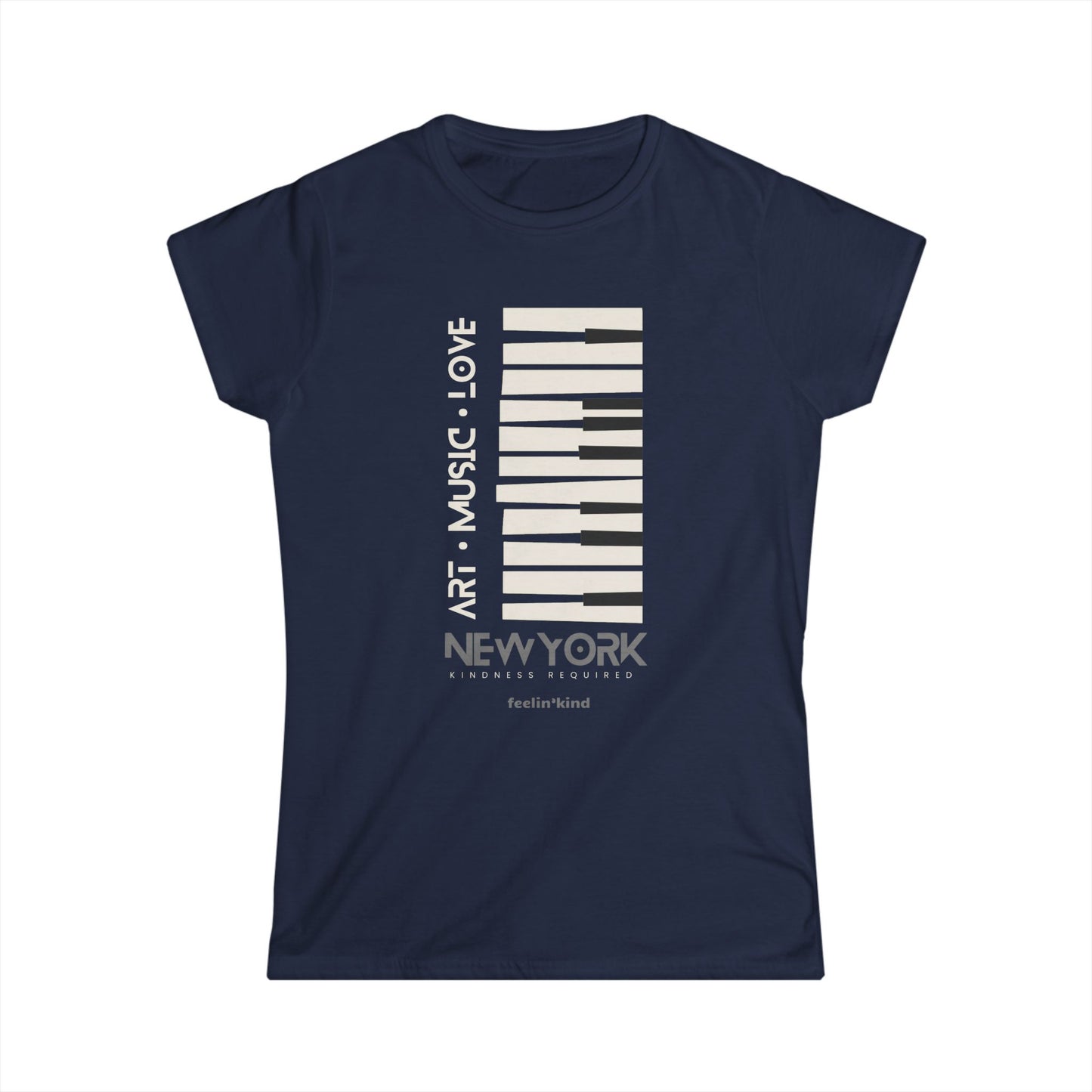 Art Music Love – New York Piano Keys T-Shirt
