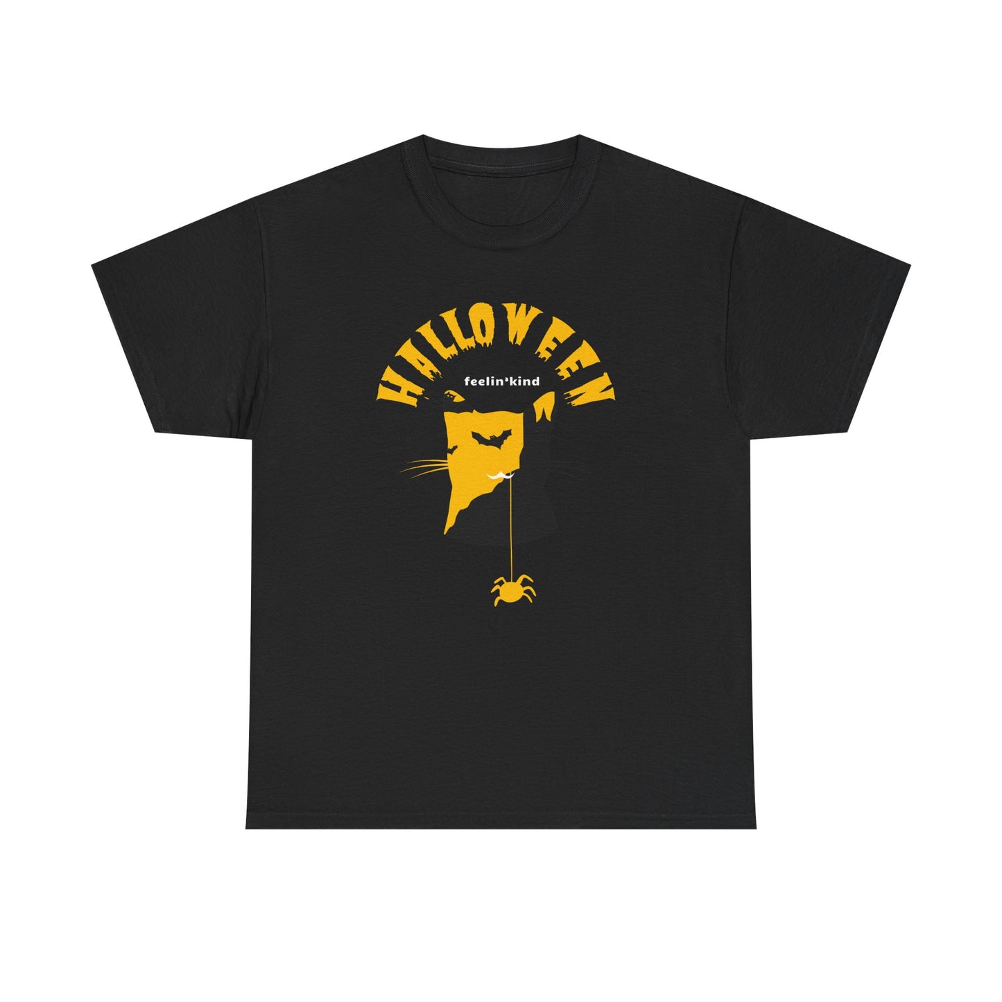Halloween Cat Kids Tee – Spooky & Kind