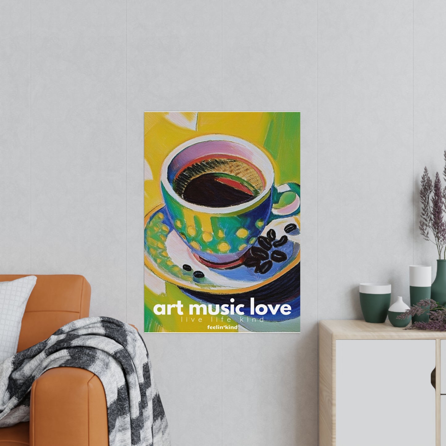 Art Music Love – Vibrant Coffee Bliss