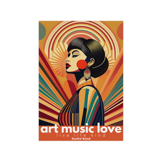Art Music Love – Radiance in Harmony Poster