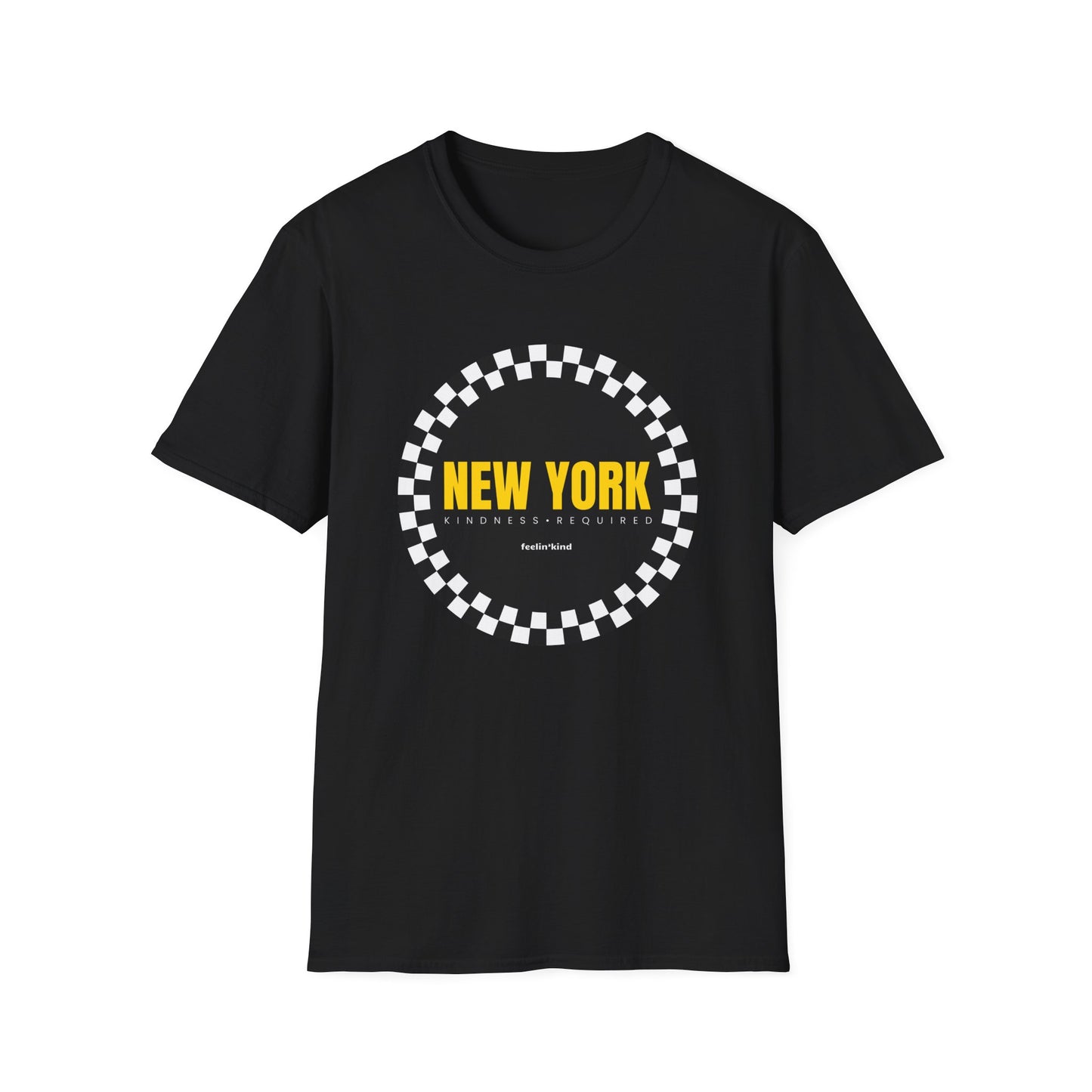 New York Checkered Circle Unisex Tee