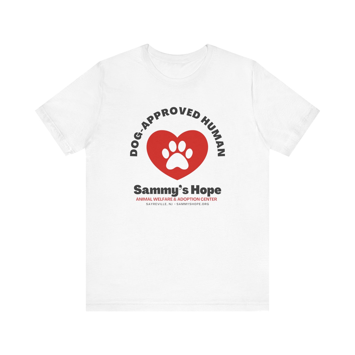 Dog-Approved Human Tee – Paw Heart Edition