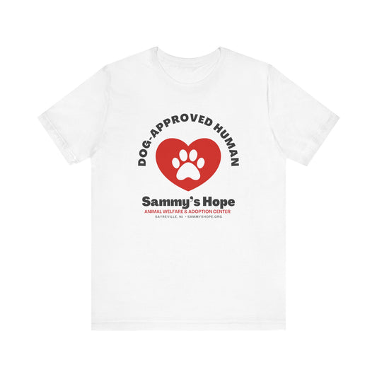 Dog-Approved Human Tee – Paw Heart Edition
