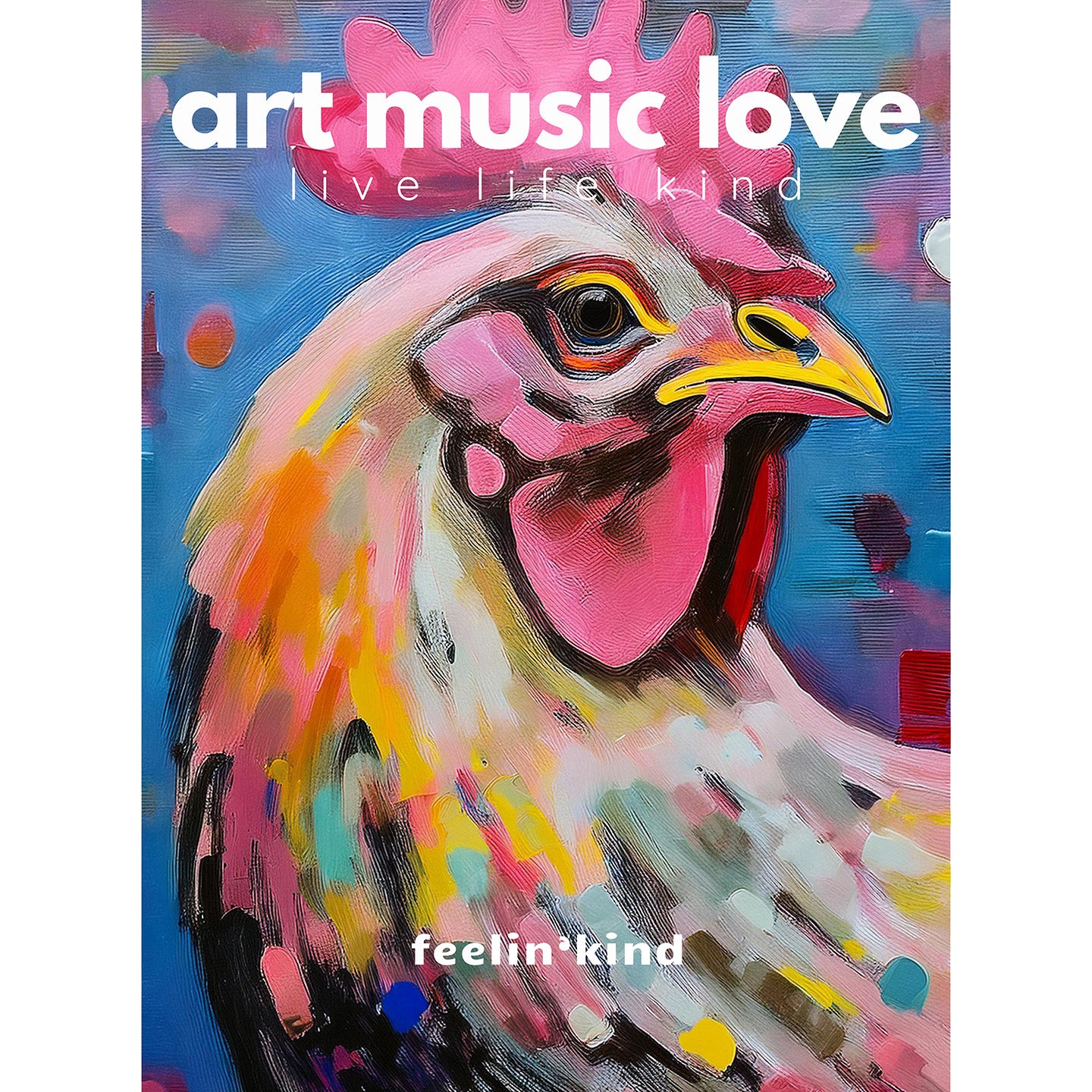 Art Music Love – Vibrant Rooster Poster