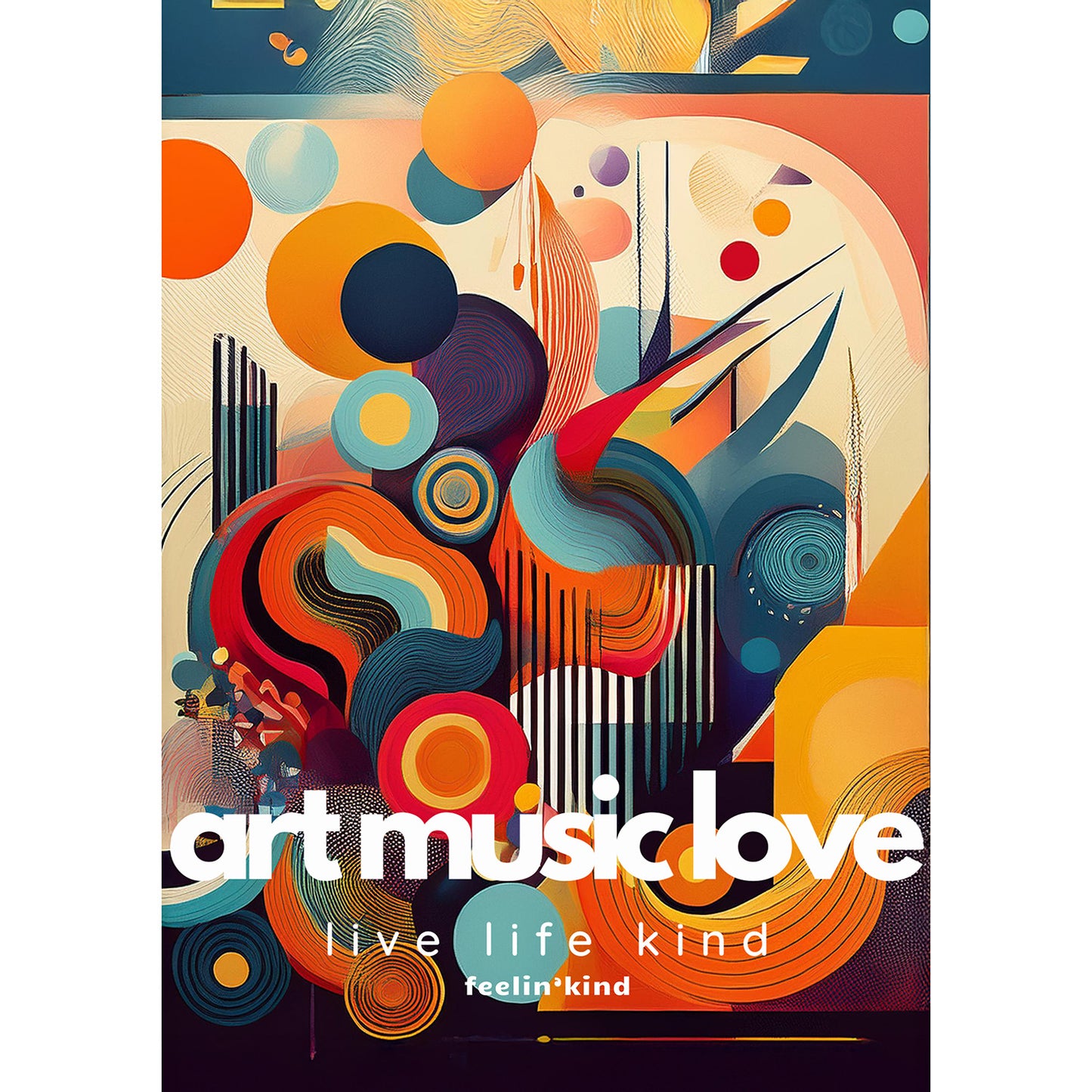 Art Music Love – Symphony of Shapes Poster