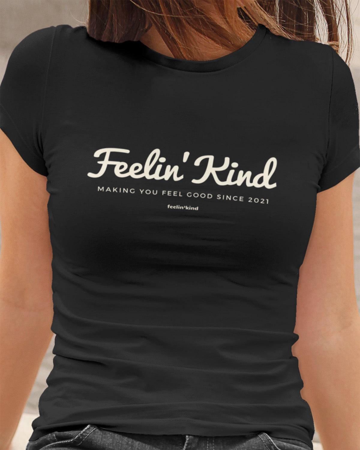 Feelin’Kind Script Logo Tee