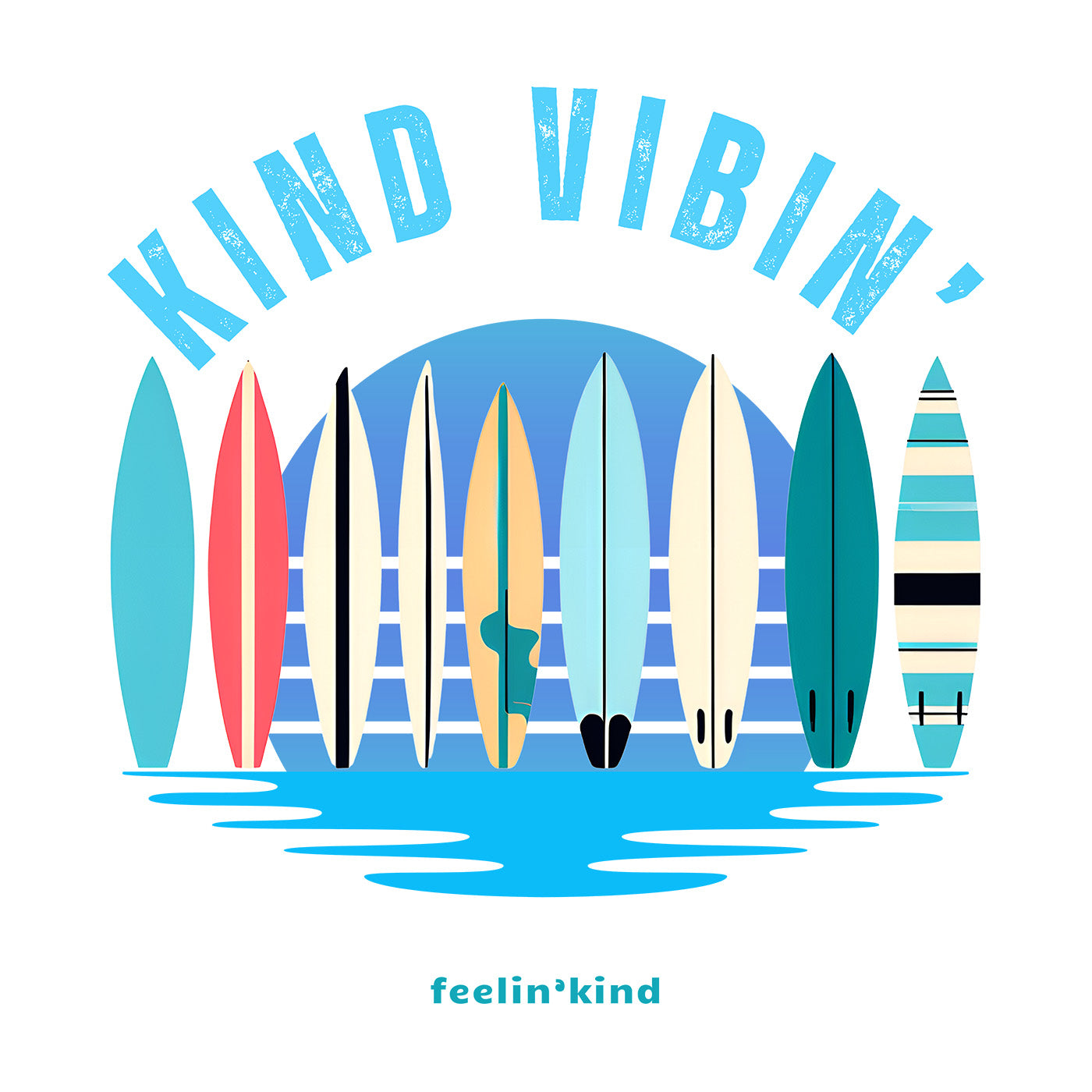 Kind Vibin' Beach Unisex Tee