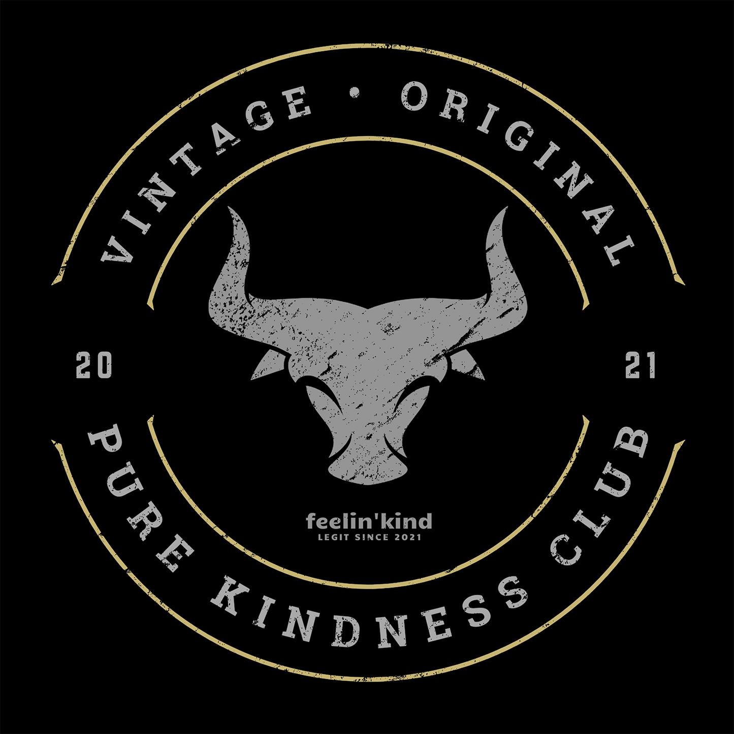 Pure Kindness Club Vintage Bull Tee