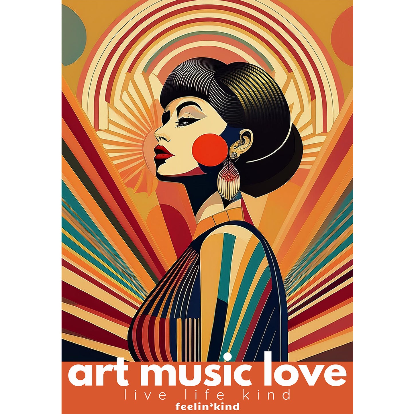 Art Music Love – Radiance in Harmony Poster