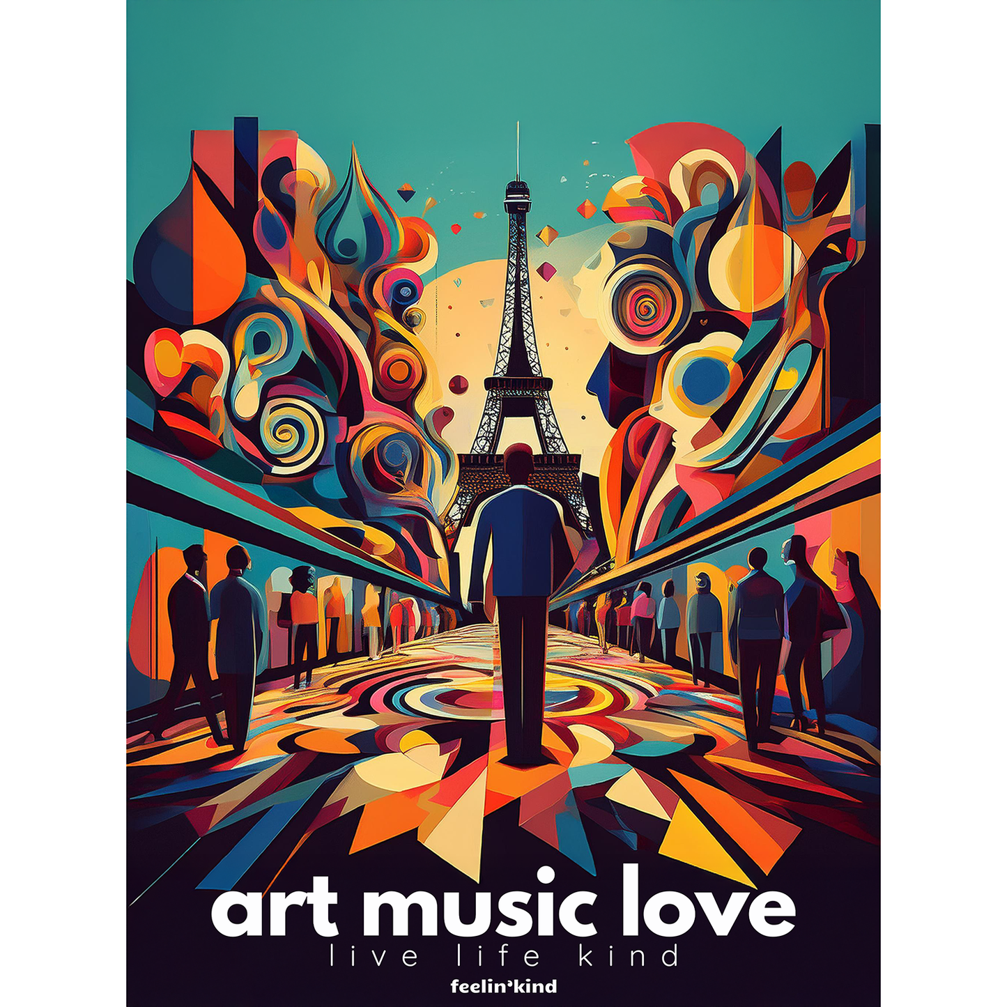 Art Music Love – Paris in Color Poster