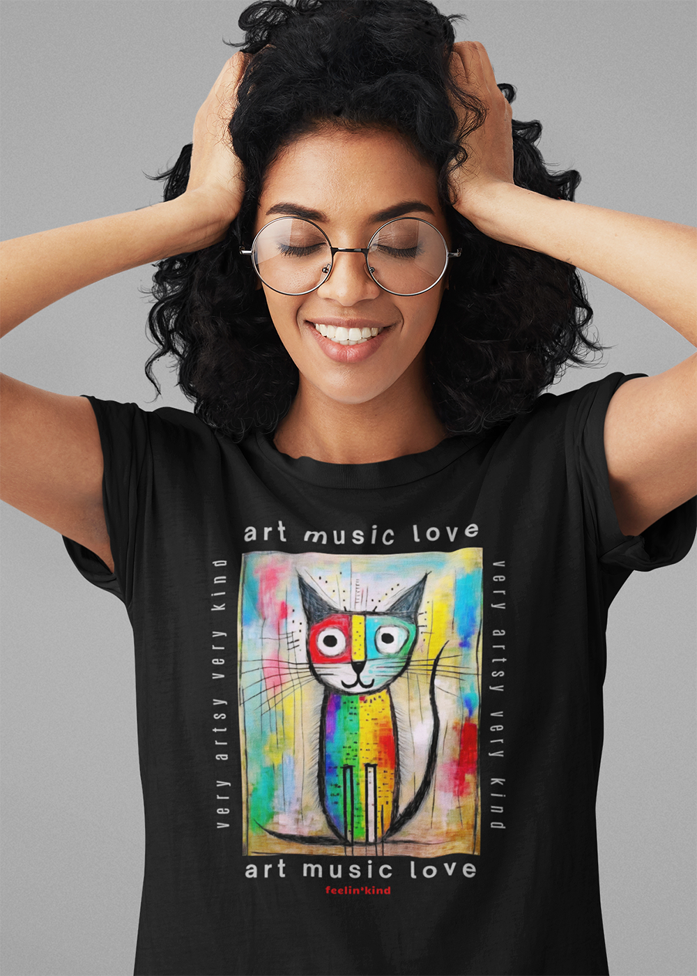 Very Artsy Cat Tee – Art Music Love Collection