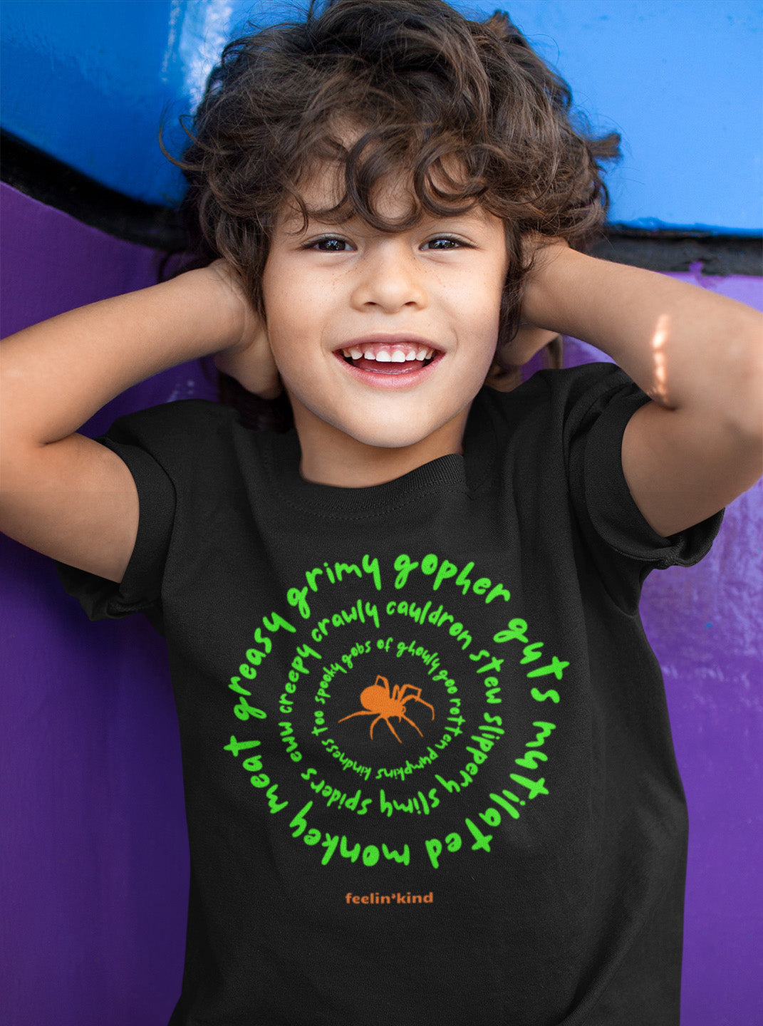 Greasy Grimy Gopher Guts Kids Tee – Halloween Edition